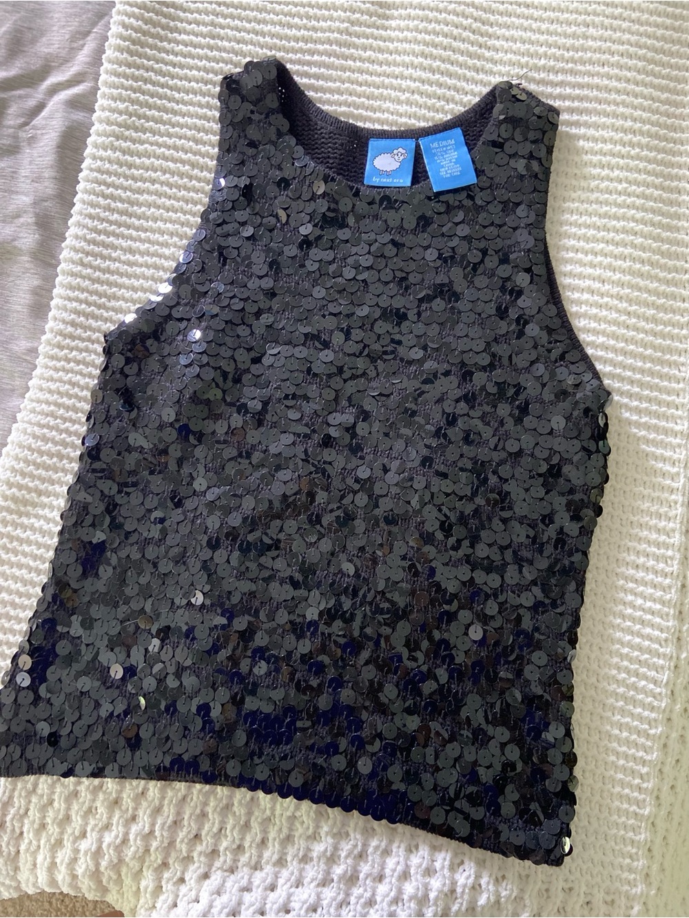 Next Era Black Sequin Tank Top